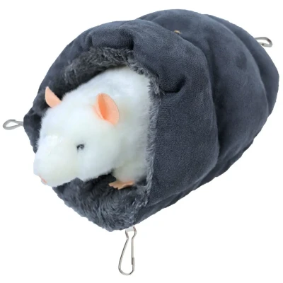 Afbeelding van Knaagdier slaapzak pluche grijs 25 cm Gebr. de Boon