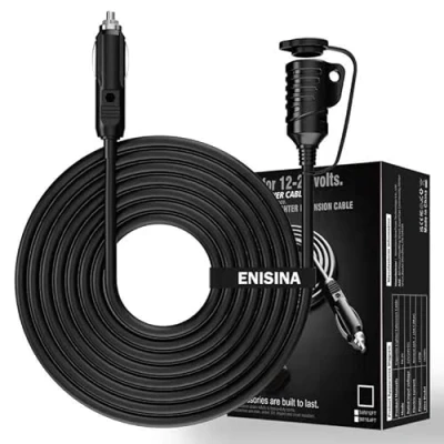 Afbeelding van Auto sigarettenaansteker Verlengsnoer DC 12 V/24 V 16AWG voor aansluiting（3.6M）