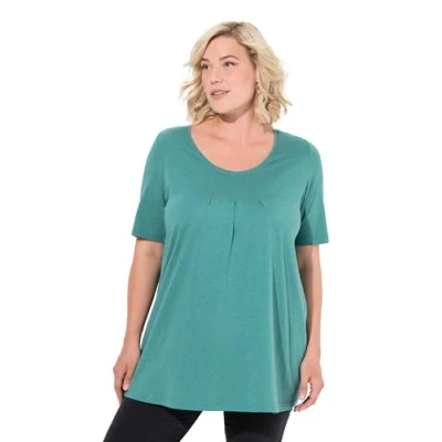Afbeelding van Ulla Popken Tshirt basic, Dames, Maat: 54/56, Green