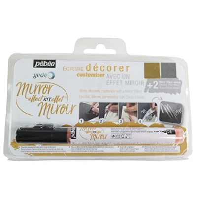 Afbeelding van Pebeo Gedeo Gold &amp; Silver Mirror Effect Bladeren Lijm Marker Set