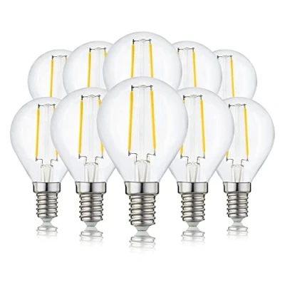 Afbeelding van Hellum LED lamp, filament, E14 fitting, warm wit 2700 K, 2 W, helder, verpakking van 3 stuks, 208108