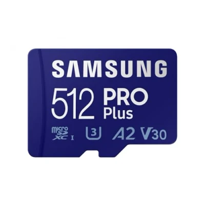 Afbeelding van Samsung PRO Plus SDXC kaart 512 GB Class 10, 10 UHS I, v30 video Speed 4K ondersteuning, A2 ve