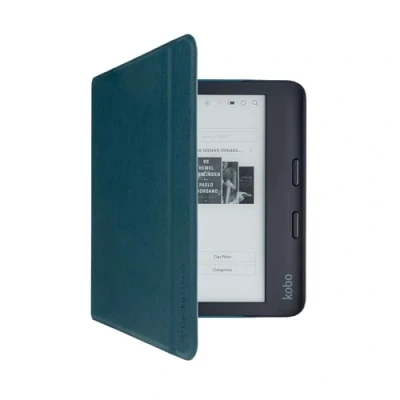 Afbeelding van Gecko Easy click Cover Kobo Libra 2 + Tolino Vision 6 Zwart Petrol