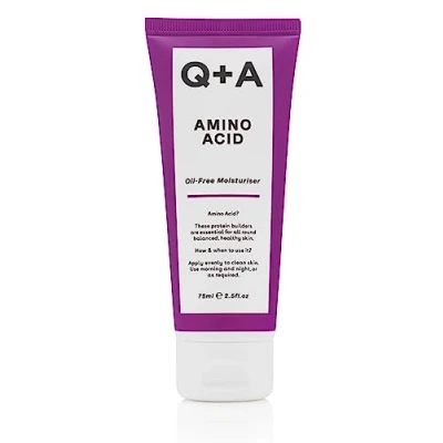 Afbeelding van Q+A Aminozuur Olievrije Moisturiser met L Arginine, Glycerine en Niacinamide Hydrateert, herbalanceert bevordert een helderdere teint Lichtgewicht formule voor gezonde huidgloed (75 ml)
