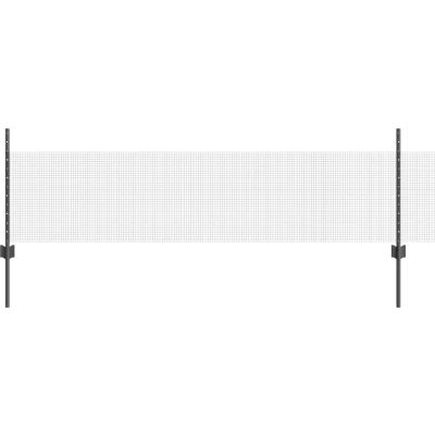 Afbeelding van vidaXL Kipengaas Hek Set van 2 Grijs Metaal, Kunststof 25 x 0.5 m