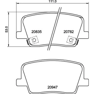Afbeelding van Brembo Remblokset P 77 003