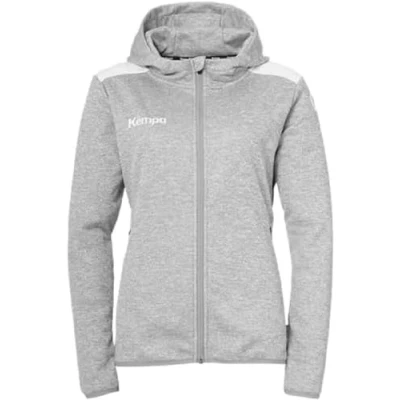 Afbeelding van Kempa Emotion Fleecejas, Dames, Maat: Large, Dark grau melange weiß