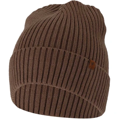 Afbeelding van Sarlini Muts heren Ribbed Camel Effen One Size