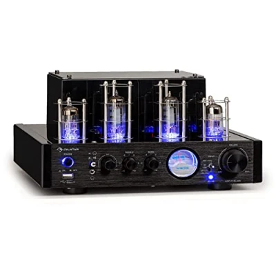 Afbeelding van versterker VT buizenversterker Hifi 2x 35W RMS BT Opt./Coax./AU X in