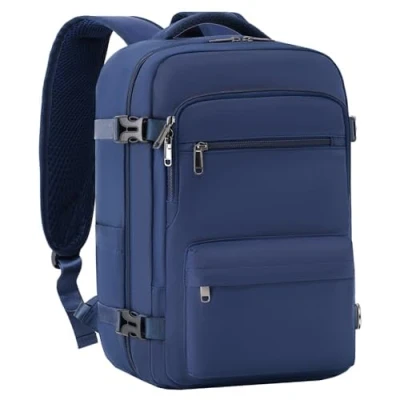 Afbeelding van COOLIFE Ryanair Cabin Bag 40x20x25 Onderstoel Kleine cabine Tas bagage Handbagage laptop rugzak Reistas Weekendtas Carry on voor Mannen en Vrouwen (Marineblauw, 40x25x20)