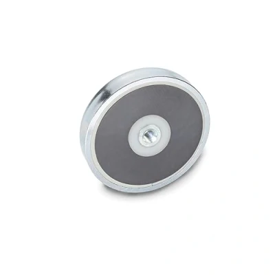 Afbeelding van Ganter Normelemente magneet met binnendraad GN 50.4 HF 80 M8 magnetisch materiaal hardferriet 1 stuk, diameter: 80mm; schroefdraad d6: