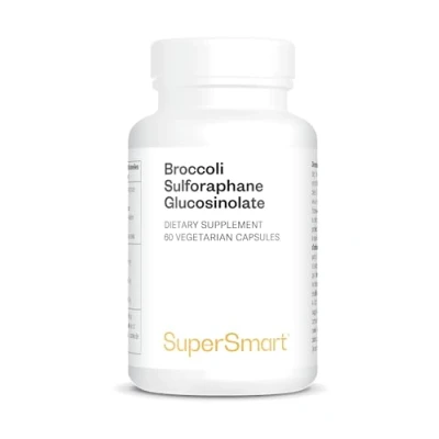 Afbeelding van Supersmart Broccoli Sulforaphane Gestandaardiseerd op 10% Glucosinolate Immuunsysteem Booster Non GMO &amp; Glutenvrij 60 Vegetarische Capsules
