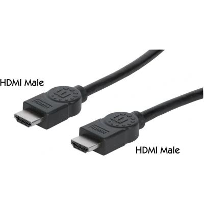 Afbeelding van Manhattan 323222 CG HDMI kabel Aansluitkabel A stekker, stekker 3.00 m Zwart 4K UHD, Audio Return Channel (ARC)