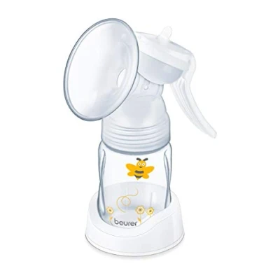 Afbeelding van Beurer BY 15 Borstkolf Handkolf Vacuüm Incl. adapter voor Avent en NUK babyfles BPA vrije fles/fleshouder/speen Siliconenkussen 2 Standen 3 Jaar garantie