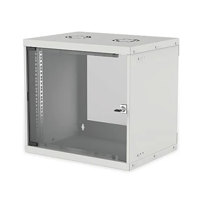 Afbeelding van intellinet 714167 48,26 cm 19&quot; (19 inch) wandverdeler Basic Line 9 HE 487 (H) x 540 (B) 400 (T) mm flatpack beschermingsklasse IP20 grijs