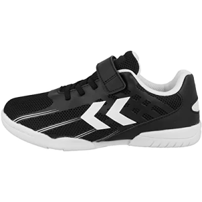 Afbeelding van Hummel ROOT Elite JR Unisex Trainingsschoen voor kinderen, Maat: 33, Black Textiel/ synthetisch