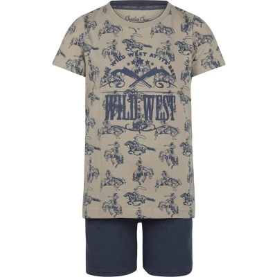 Afbeelding van Charlie Choe Jongens Pyjama Shortama Rodeo Maat 110/116