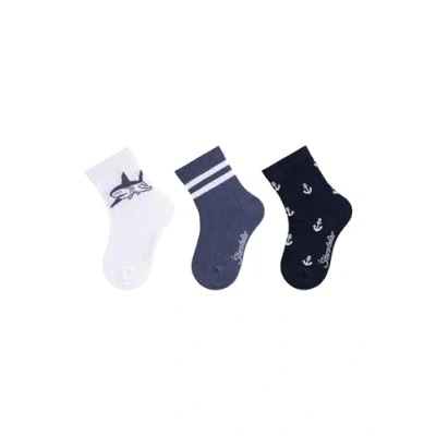 Afbeelding van Sterntaler Sokken 3 pack haaienwit