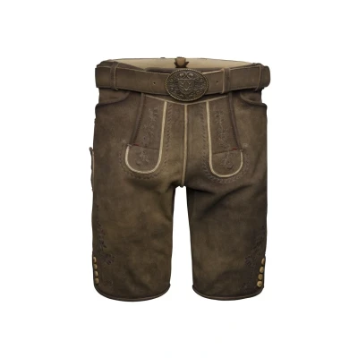 Afbeelding van Krüger Dirndl Dante Leren broek, Heren, Maat: 46, Braun