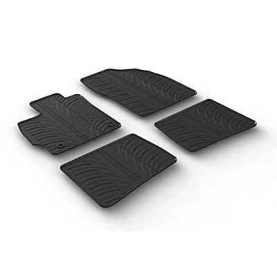 Afbeelding van Gledring Rubbermatten passend voor Toyota Prius III 2012 2016 (T profiel 4 delig + montageclips)
