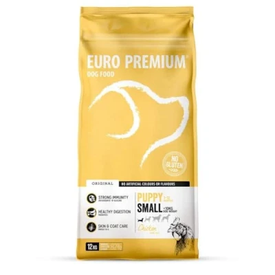 Afbeelding van Euro Premium Puppy Small Kip Rijst 12 kg