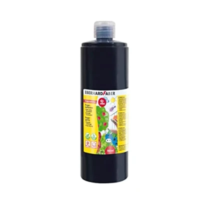 Afbeelding van Eberhard Faber 578999 Vingerverf EFA Colour, zwart, 750 ml, sneldrogend en afwasbaar