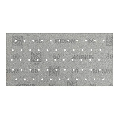 Afbeelding van Mirka Iridium Premium schuurpapier 115x230mm Klittenband 55 gaats, korrel 60, 50 st / Voor het schuren van lak, plamuur, grondverf, hout, staal, minerale materialen, kunststoffen