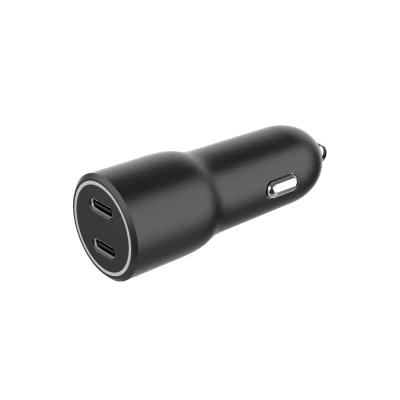 Afbeelding van 2 poorts USB autolader, 4.0 A, zwart