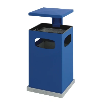 Afbeelding van As papierbak met afneembaar afdak 80 ltr