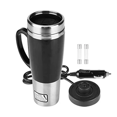 Afbeelding van Keenso Auto elektrische Verwarming Mok 12V 50W Roestvrij Staal Reizen Waterkoker Cup Water Fles voor Thee Koffie Melk 450ML (12V) Andere apparaten Theepot