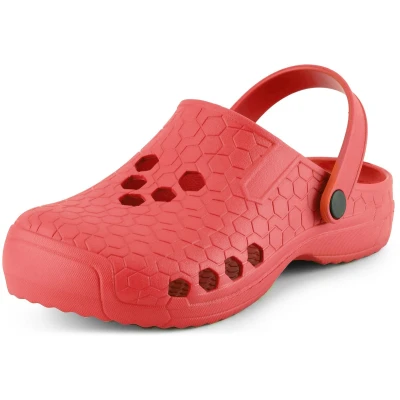 Afbeelding van Ladeheid Dames en Heren EVA Klompen Tuin Schoenen LADW008 (Zwart, 44 EU)