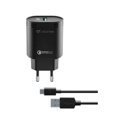 Afbeelding van Cellularline ACHHUKITQCTYCK oplader voor mobiele apparatuur Binnen Zwart