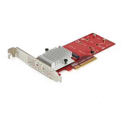 Afbeelding van StarTech.com x8 dubbele M.2 PCIe SSD adapter 3.0