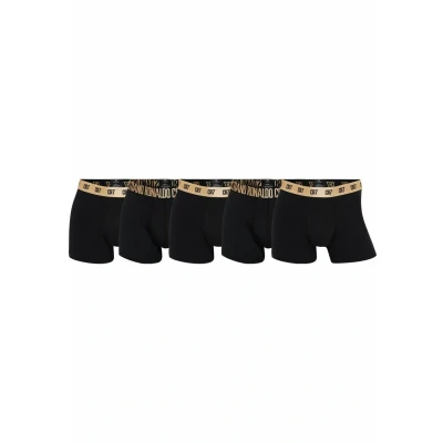 Afbeelding van Cristiano Ronaldo CR7 Basic Organic 5 PACK Onderbroeken, Heren, Maat: Small, Black
