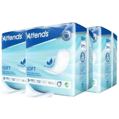 Afbeelding van 3x Attends Soft Extra Plus 3 10 stuks