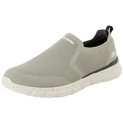Afbeelding van Skechers Del Retto Corwen Slip On voor heren, Zand Gebreid, 43 EU