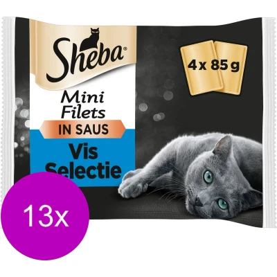 Afbeelding van 13x Sheba Delice Pouch Vis Selectie Multipack 340 gr