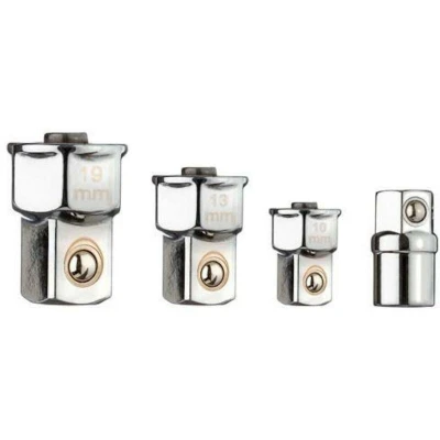Afbeelding van Gedore R47001004 rode vierkante aandrijfadapterset voor ringratelsleutels, 4 delig