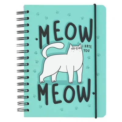 Afbeelding van Grupo Erik notitieboek Meow Hardcover Notitieblok A5 Ringband