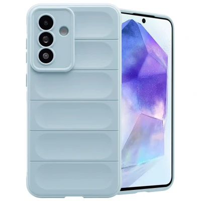 Afbeelding van Samsung Galaxy A56 Hoesje Siliconen en TPU (zacht) imoshion Softcase/Backcover Lichtblauw Telefoonhoesje