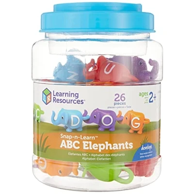 Afbeelding van Learning Resources Snap n Learn ABC Olifanten 26 Stuk Set