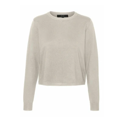 Afbeelding van Vero Moda Silje LS Oneck Short GA NOOS Trui, Dames, Maat: XS, Moonbeam