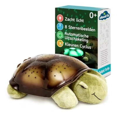 Afbeelding van Cloud b Kalmerend nachtlampje met sterrenprojector Zacht licht 3 kleuren 8 sterrenbeelden Automatisch uitschakelen Twilight Turtle Groen