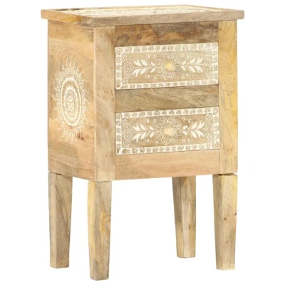 Afbeelding van vidaXL Nachtkastje handgeschilderd 40x30x60 cm massief mangohout
