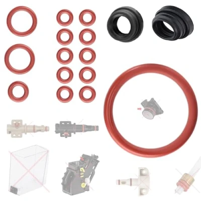 Afbeelding van Afdichting onderhoudsset O ringen compatibel met Philips Saeco Gaggia Spidem RI EP HD SM SUP naar zetgroep, uitloopklep, afvoerventiel, waterreservoir, drukslang, set 10 van Snapworld Kaffee