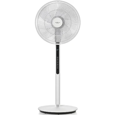 Afbeelding van VIOLA Stille staande ventilator met afstandsbediening (25 dB, 32 snelheden, 9 vleugels, 320 oscillatie, krachtige digitale motor, laag energieverbruik, verticale rotatie 90 , hoogte instelbaar,
