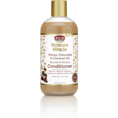 Afbeelding van African Pride Moisture Miracle Honey, Chocolate &amp; Coconut Oil Nourish Restore Conditioner 354ml