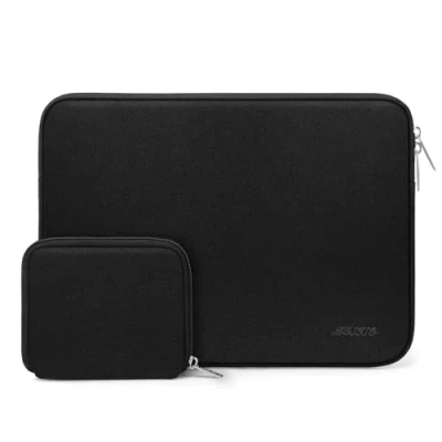 Afbeelding van MOSISO Laptophoes Compatibel met MacBook Pro 15&quot; A1990 A1707, 15 Surface Laptop 4/3, 2020 Dell XPS 15, ThinkPad X1 Yoga (1 4e Gen), Neopreen Rugzakhoes Kleine Hoes, Zwart