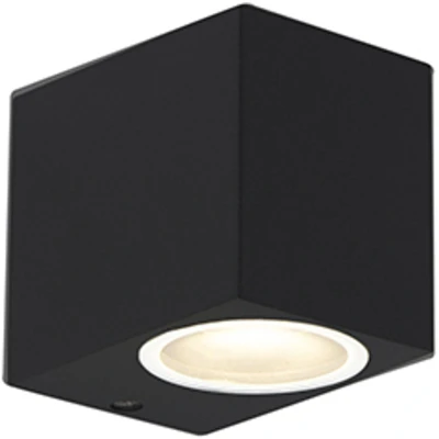 Afbeelding van QAZQA Set van 2 moderne wandlampen zwart IP44 Baleno I