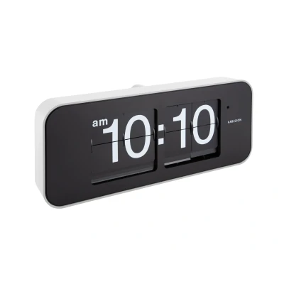 Afbeelding van Karlsson Wandklok Wide Flip Wit